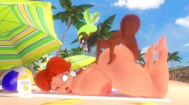 Daisy's Sexual Encounter with Inkling Boy on the Sandy Shores