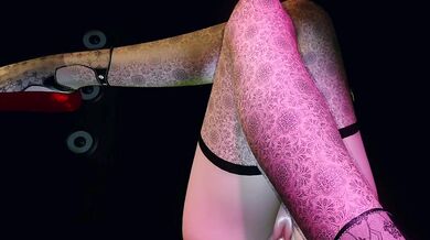 Tiny Shrinking Miniature Chinese Bodybuilder in Meat Injection Machine