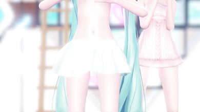 'Miku and Rin's Passionate Love-Making Session Ends in a Lap Dance and Tongue Kiss, All in Normal Mode [Uncensored]'