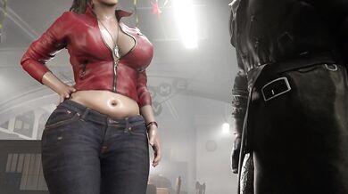 Claire Tries to Prevent X from Fucking Around, But She Ends up Getting Fucked Herself in AxenAnim's 'She's About to Find Out'