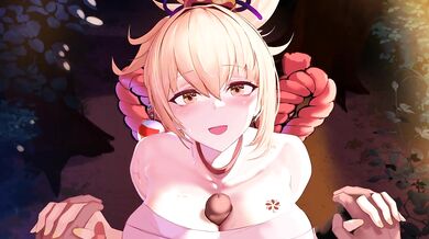 Naughty Nymph Yoimiya Burns with Passionate Fury in 'Frolicking Flames'