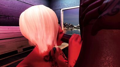 Hot 'n' Horny Nicole Gets Nailed by a Massive Black Schlong in the Steamy Sauna!