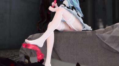 Maid Miku and her Pooches' Erotic Adventure