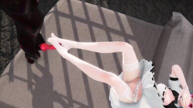 Maid Miku and her Pooches' Erotic Adventure