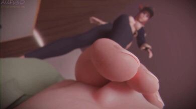 Mistress Akali's Footdom Fetish Fulfilled: Allfs3d Punishes with Odorific Ecstasy