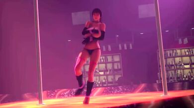 Kasumi's Sensual Striptease Performance