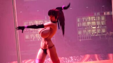 Kasumi's Sensual Striptease Performance