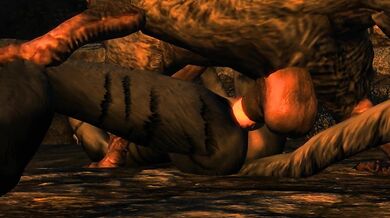 Jugged Khajiit Cunt Overstuffed with Beastiality