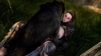 [Skyrim] Horny Dovahkiin's Bestial Orgy