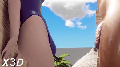 Pharah and Ashe's Sexy Seaside Shenanigans [4K Ultra HD]
