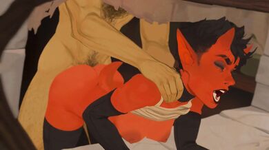 Sexy Demoness Pounded in the Ass