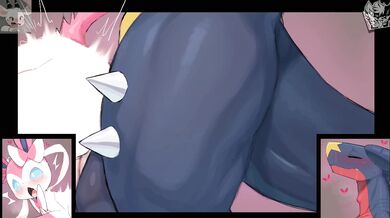 [Pokemon] Garchomp x Sylveon [Syuro] could be rewritten as Garchomp and Sylveon's Syrupy Love-Making.