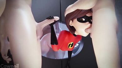 Hentai Helen Parr's Naughty Exposure