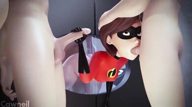 Hentai Helen Parr's Naughty Exposure