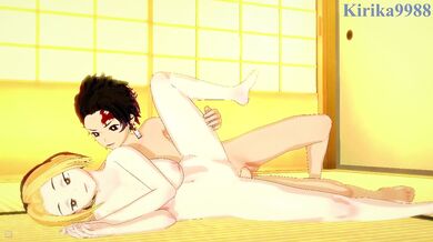 Makio and Tanjiro Kamado's Intense Fuck Fest