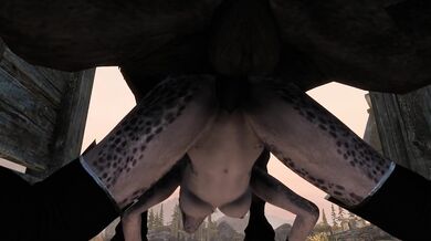 Saddle up with the sexy Argonian's latest equine purchase in 'New Horse Fucking'