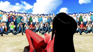 Public Gangbang with the Eggplant MMD Squad