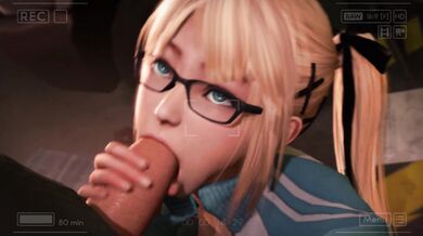 Marie's Face Invaded by Creamy Loads - Poke-a-Ninja