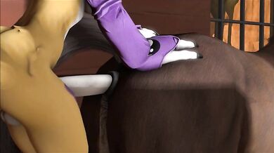 Monster Rancher's Renamon Gets Fucked by a Centaur in 'SumerianDragon'