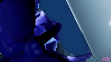Widowmaker and Cortana's Hot Threesome with a Lucky Human (PV)