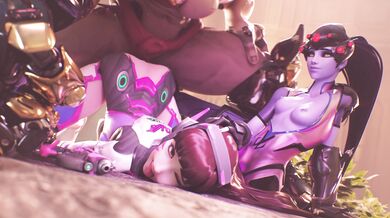 Space Sluts' Cockpit Gangbang: D.Va and Widow Deepthroat Overwatch Warriors in 'Doom Ganked Kreamu'