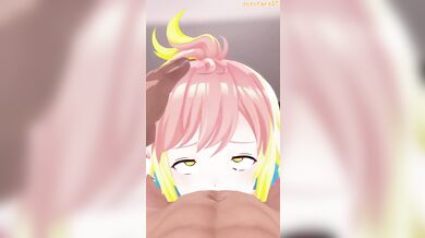 Explosive Cumshots from Suzutaro in 3D - Hira Hikari's Deepthroat Service