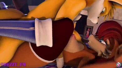 Sexy Sonic Sidekicks: Tails & Sally Fuck Hard in 'dez-fm'