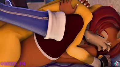 Sexy Sonic Sidekicks: Tails & Sally Fuck Hard in 'dez-fm'