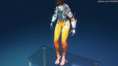 Sexy Tracer Gets Her Ass Pounded by a Giant Cock