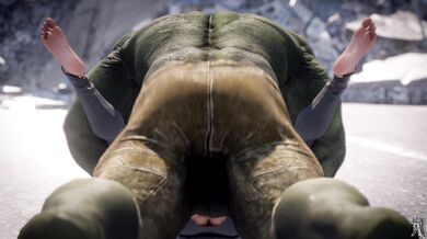 Hulking Black Widow's Hot Foursome in Ultra HD!