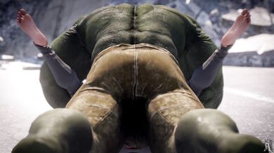 Hulking Black Widow's Hot Foursome in Ultra HD!