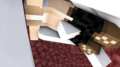 Furry Feline Femme Fiend Fucked by Ghostly Ghoul in Minecraft