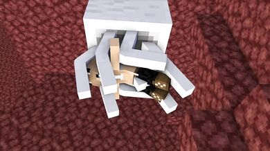 Furry Feline Femme Fiend Fucked by Ghostly Ghoul in Minecraft