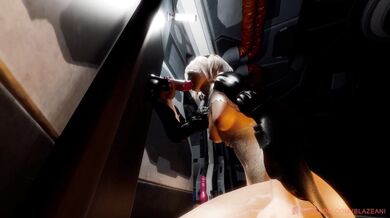 2B's Deep Throat Dildo Action Caught on Camera