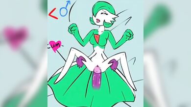 Tentacle Fucking of Gardevoir with Multiple Monsters
