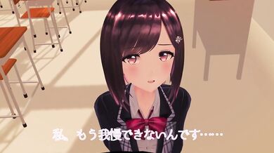 Busty Schoolgirl Yuzuki Sucks Her Horny Professor's Cock During a Private Lesson