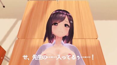 Busty Schoolgirl Yuzuki Sucks Her Horny Professor's Cock During a Private Lesson