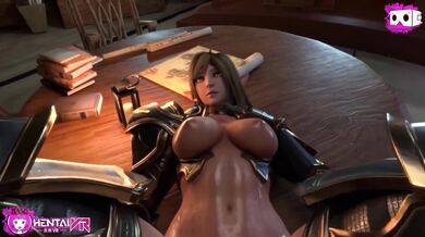 - Lustful Elf Gets F*cked on Table by Armored Lover in VR Hentai