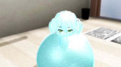 Futanari Slime Bitch Gets Double-Titfucked in Glory Hole [Video 21]