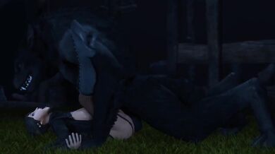 Werewolf's savage assault on Lulu's virgin pussy