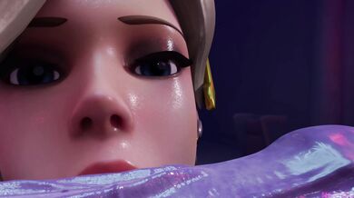 Mercy's Sultry Three-Way with Widow Pharah and Neon Sin, in 4K!