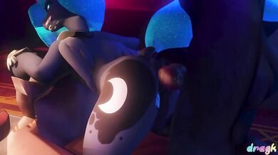 Unleashed Lunar Love: Princess Luna and the Feral Beast