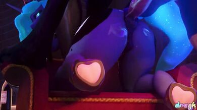 Unleashed Lunar Love: Princess Luna and the Feral Beast