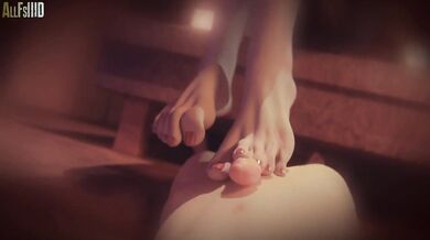 Dimetrescu's MILFy Foot Fucking