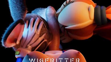 Futa D.Va Gets a Two-Headed Blowjob from Judy & Lola - Wigfritter