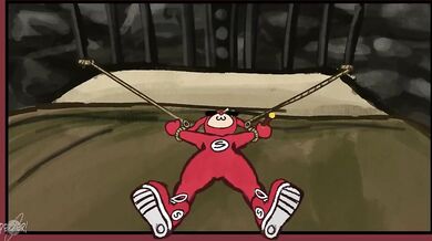 Cum-drunk Pepperuranus gets her feet worshiped by a desperate shoelace connoisseur in the Noid's Art Contest