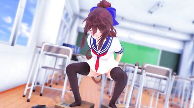Masturbating Hikari's Desk Leg