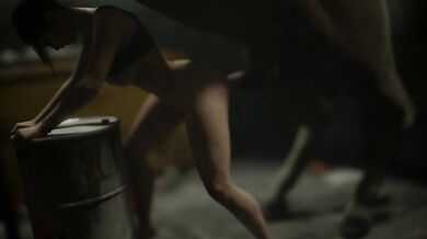 - Claire's Rough Mounting Adventure with a Huge Horse Penis