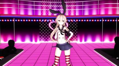 Sexy Miko Shimakaze Gets Fucked Hard in the Ass by Cranky Old Man in Mochi MMD Hentai Anime