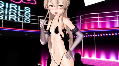 Sexy Miko Shimakaze Gets Fucked Hard in the Ass by Cranky Old Man in Mochi MMD Hentai Anime